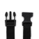 Leash with a universal penalment, width 2.5 cm, black