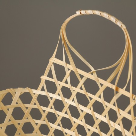 Wicker basket, 25x12x12/24 cm, bamboo-3
