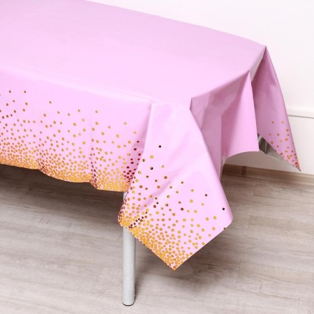 The tablecloth "Confetti" 137 × 183 cm, the color is pink-1
