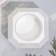 Square Square from gypsum with mowed corners is small, 9x3.5cm, white mother of pearl
