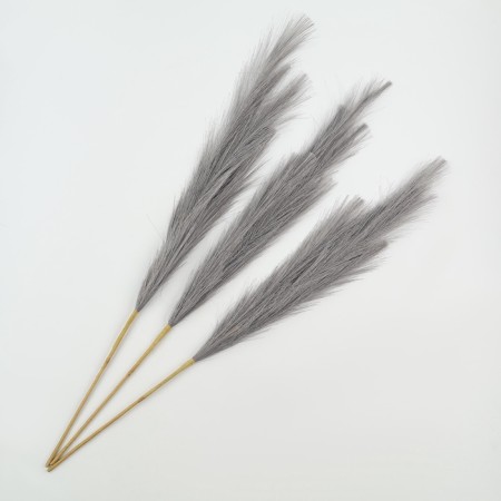 Pampas artificial grass, height 70 cm, 6 brushes, gray color-2