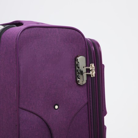 Big suitcase 28 ", a lightning department, code castle, 3 wheels, 2 external pockets, purple color-4