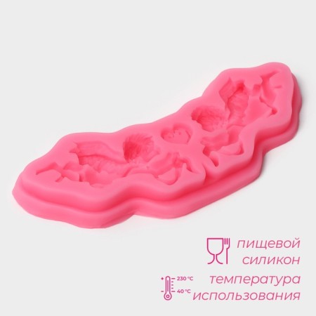 Mold Dolyana "Angels", silicone, 16 × 5.5 × 1 cm, color mix-1
