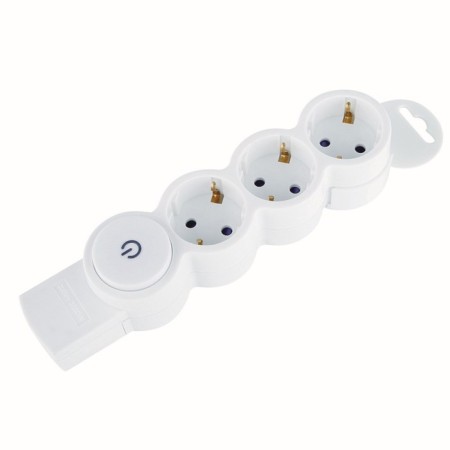 Rosetic block, Quick Fix, 3 nests of s/s curtains with a stop 3680W 16a ip20 white 32018 2, Duw-1