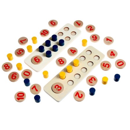 Game wooden set "Learning to count" 22.5 × 7 × 2.8 cm-1