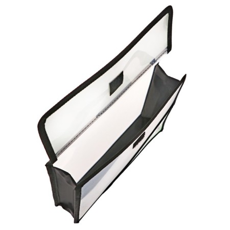 A5 notebook folder (230 x 190 x 50 mm), with Velcro valve, plastic/textiles, PM-A5-03 "Goal"-3