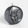 Figure candle Lacked "Sun and Moon", 6x2.5 cm, graphite