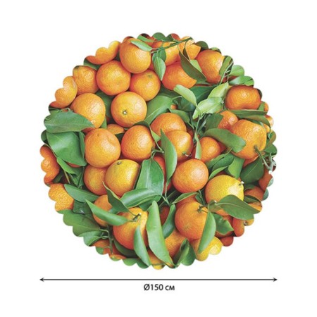 The tablecloth “Citrusian mood”, round, Saten, d = 150 cm-1