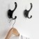 Furniture hook Cappio Flow, two -rod, black