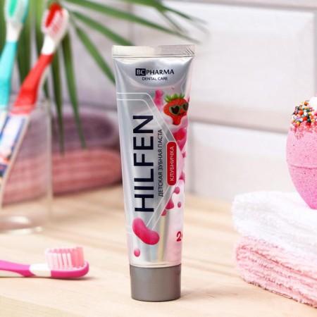 Children's toothpaste "Hilfen", strawberry, age 2+, 60 g-1