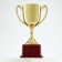 Cup 012, award figure, gold, plastic stand, 19.2 × 11.5 × 8 cm.