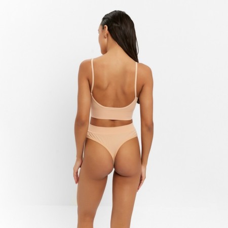 Female set (top, panties) beige color, size 42-44-2