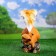 Garden figure "Squirrel with a fluffy tail" 15x27x32cm