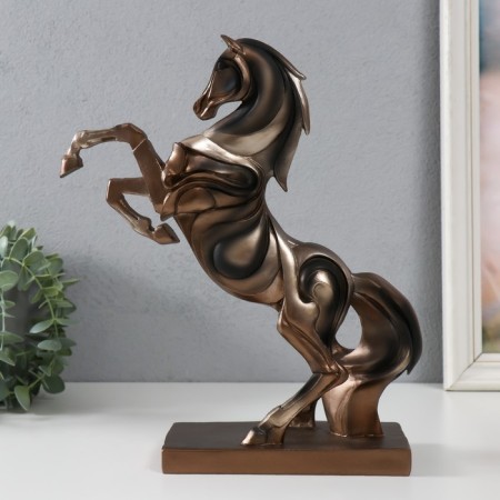 Souvenir Polystone "Stallion on the Hids" copper 25x9.7x29.9 cm