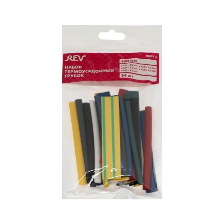 The heat -assigned tube Duwi, 4/2, 6/3, 8/4, 10/5, 12/6 mm, set 34 pcs.-4