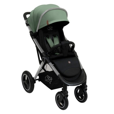 Walking stroller Sweet Baby Compatto, Silver Green color-6