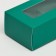 Folding box for 2 sweets, 10.5 x 5.5 x 3.5 cm, emerald
