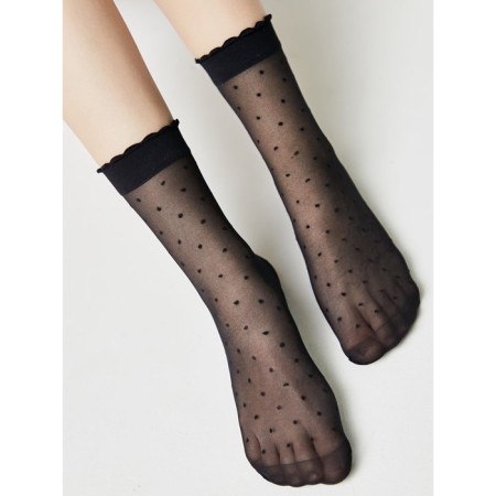 Women's socks in the CONTE Elegant Fantasy romes, size 23-25, Nero color-3