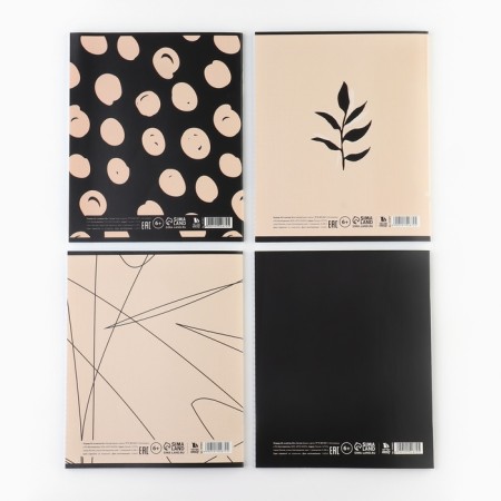 Notebook A5, 36 liters on the paper clip internal block No. 1 mix “September 1: beige” UV lac-7