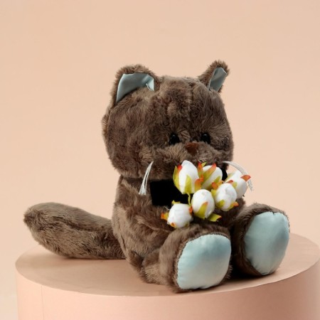 Soft toy "Gentleman Marti", cat, 25 cm-3