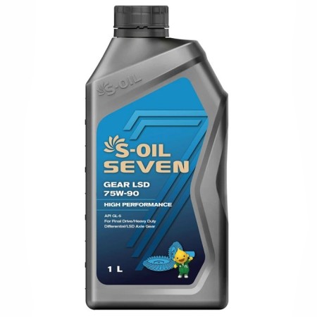 Car oil S-Oil 7 Gear LSD 75W-90, 1 liter