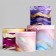 A set of hats for flowers 4 in 1, gift packaging, “marble”, 20 x 17.5 - 16 x 14 cm