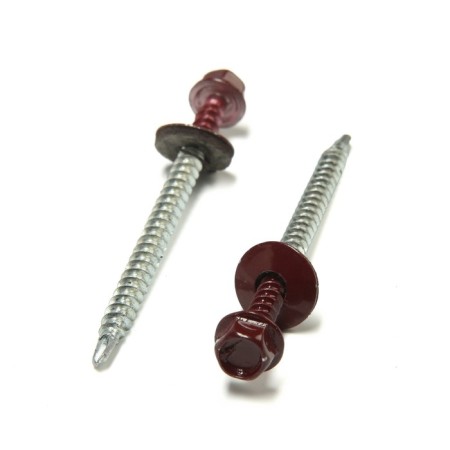 Roofing screws 4.8x70 mm, RAL3005 BORN-2