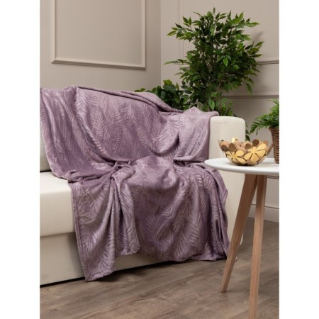 Texrepublic blanket, size 200x220 cm, lilac color-3