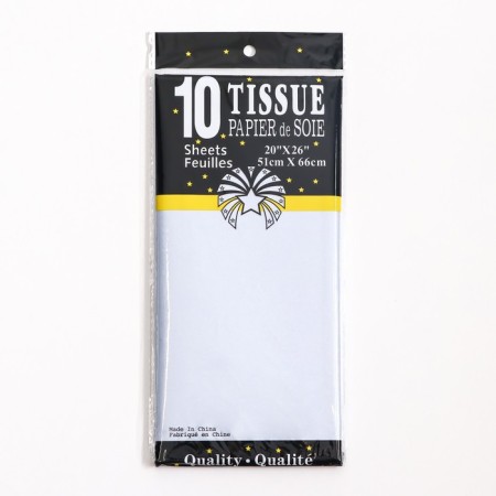 Packaging paper with silent, "pearl", cornflower, 50 x 66 cm-2