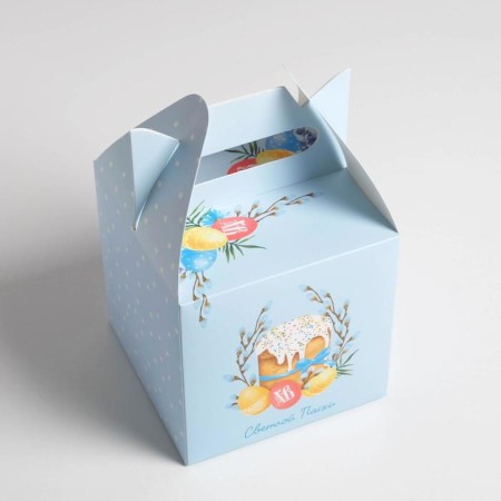 Confectionery box, packaging "Light Easter", 14 x 14 x 14 cm-1