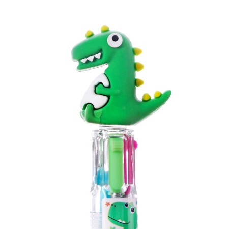 Multi-color ballpoint pen Calligrata "Dragon" Automatic, 4 color, mini, green-3