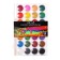 Watercolor paints 28 colors, round, dialing dials 28 mm, brush, plastic pencil case, calligrata top