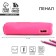 Artificial leather pencil case Artfox Study, 21*4*4 cm, pink