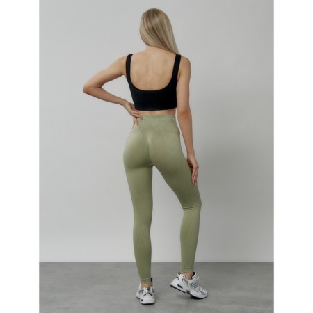 Lingins for fitness women, size 46, khaki color-21