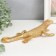 Souvenir Polystone "Golden Lizard" 7x9x25 cm