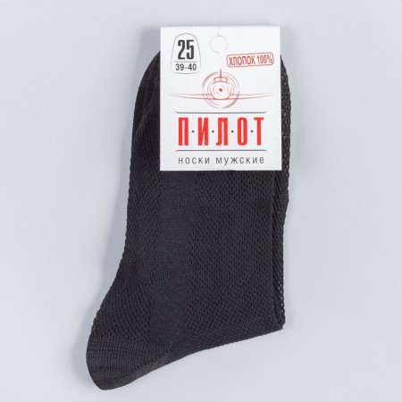 Male socks in the grid, black color, size 29-2