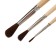 Set of brushes ponies 3 pieces, calligrata No. 1 (round No.: 1, 3, 5), wooden handle