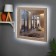 Highlight mirror, in the baguette, dark copper, wall, 50x50 cm