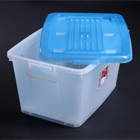 Storage box with Darel-Box lid, 75 l, 70 × 49 × 37 cm, color mix-9