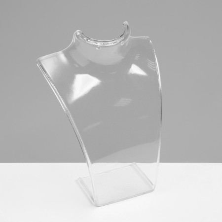 A bust for jewelry, 10 × 2.5 × 13 cm, h = 13 cm, the color is transparent, glossy-2