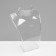 A bust for jewelry, 10 × 2.5 × 13 cm, h = 13 cm, the color is transparent, glossy