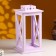 Kashpo wooden "Lantern. Provence" 17x17x31 cm lilac