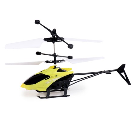 Walking helicopter, light, USB, yellow color-7