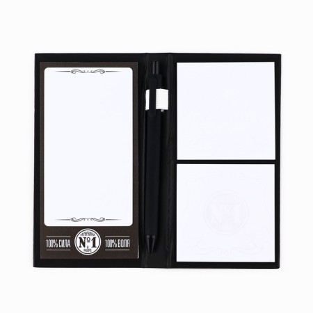 Block of papers for records, stickers, handle "100% man"-1