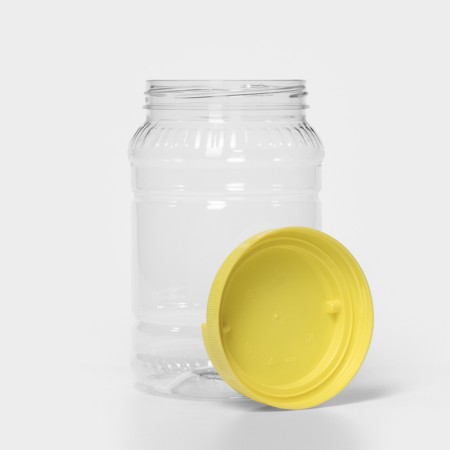 Bank for storing products, plastic, 2 l, color mix-2