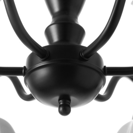Luracia chandelier 6he27 40W Black and white 77x77x37-72 cm Bayerlux-12