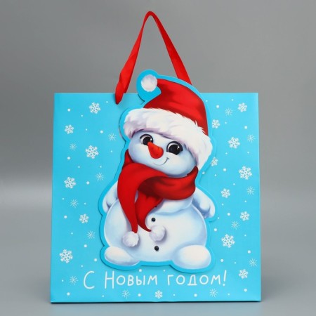 Gift package "Snowman", 30 x 30 x 15 cm, new year