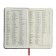 Diaumer Lowed A5, 136 Bridge sheets, artificial leather cover, metal edging, lies, silver