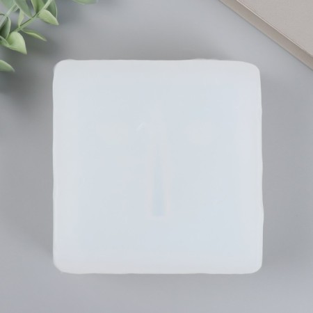 Mold Silicon "Abstraction - square face" 10.4x10.4x3.7 cm-3
