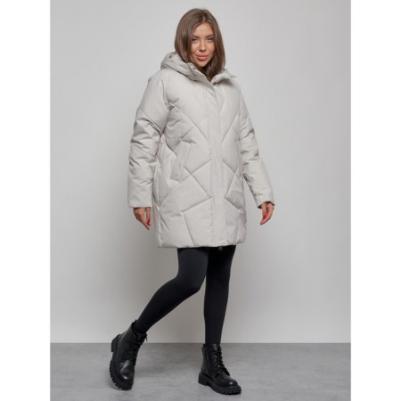 Winter jacket, size 48, light-gray color-1